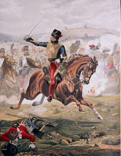 Lord Cardigan leading the Charge of the Light Brigade at the Battle of Balaklava by Henry A. Payne